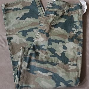 FREE PEOPLE  camouflage jeans